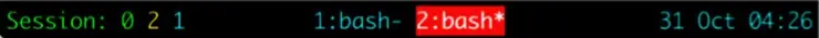 Статусная строка в tmux