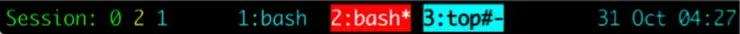 Статусная строка в tmux